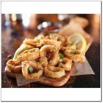 Calamari SQUID RINGS cumi gelang IQF (Individual Quickly Frozen) price/pack 1kg